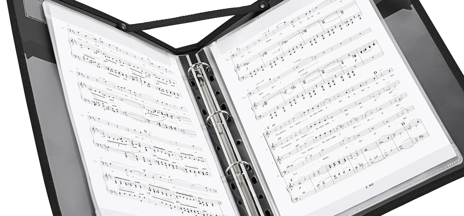 Classeur porte partitions pour livrets de musique vocalyz opera noir Viquel